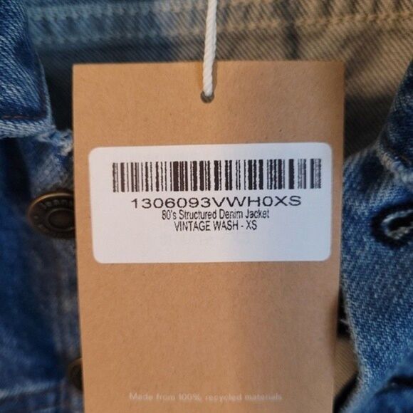 Reformation 80's Structured Denim Jacket - Picture 4 of 7